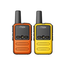 1/2/3 피스 미니 소형 워키 토키 태블릿 Freetalk 전화 노트북 핸드폰 패드 장난감 1 ~ 5Km UHF 선물 양방, 01 Orange-Yellow_02 American