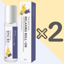 더허브샵 심신 안정 천연 허브 아로마 롤온 오일 8ml 릴렉싱 2개