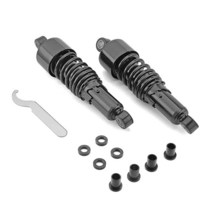 WSays 26.7cm(10.5인치) 하강 키트 후면 충격 프리로드 조절 가능한 글로스 블랙 1980-2022 할리 데이비슨 투어링 FLT/FLHT/FLHR/FLTR/FLHX와 호, Black