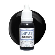임팩트색소 반영구 색소 수지색소 반영구머신색소 아이라인 아이브로우 립 헤어라인 SMP 두피 15ml, 임팩트블랙