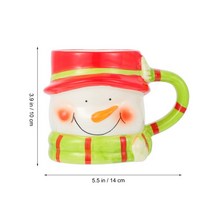 진스온 예쁜 머그컵 머그잔 크리스마스 커피 컵 세라믹 우유 여행 물 파티 차 섬세한 산타 크리에이티브 클로스 펜 도자기 홀더, 2.Assorted 색상 114X1 - 201300ml