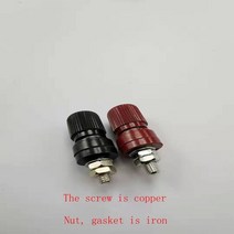 휴대용레이져용접기 가정용 소형용접기 전기용접인버터 논가스구리 막대 캡 터미널 M8 용접기 인버터 전원, 04 1pcs black 1pcs red