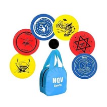 NQV 디스크 골프 세트(가방 포함) 블루디스크 초보자 세트 6개 플라잉 퍼터 드라이버가