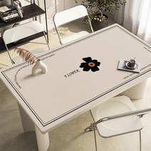 가죽 식탁매트 식탁 테이블 책상 보호필름 유리대용 가죽 방수 식탁매트, 80x150cm, A
