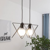 [퍼스트LED] 별 플럭스 사각스틸 자전거 2등 3등 인테리어 조명 식탁등 팬던트조명 까페조명, 자전거2등