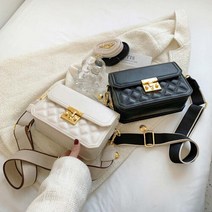 레네 여성 가죽 데일리 스퀘어 펀칭 크로스백