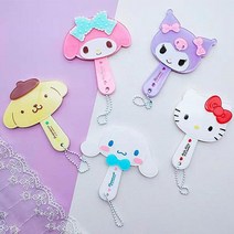 여중생 친구 생일 선물 쿠로미 미니 거울 메이크업소품 휴대용 여행용, 마이멜로디