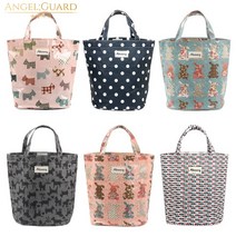 엔젤가드 방수 수영가방 물빠지는 목욕가방 스파백 목욕바구니, 02. 북유럽풍 목욕가방(벨크로), 08. 강아지그레이-AMMB08