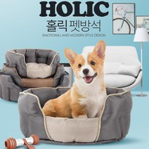 웰시코기 최애 원형 거실 방석 쿠션 강아지방석, 상품선택, 홀릭 M
