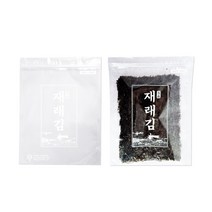 파래김 재래김 전장김 OPP 투명 지퍼 봉투 비닐 포장지 100매, A
