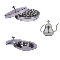 스텐성찬기 성찬식 뚜껑 밑판 기독교 주전자 성만찬