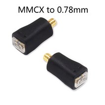 이어폰 연장 케이블 OKCSC 어댑터 MMCX 이어버드 오디오 커넥터 SHURE SE215 SE315 SE846 EAH-TZ700 WESTONE W80 시리즈 0.78 0.75, [01] MMCX to 0.78mm-black, 01 MMCX to 0.78mm-black
