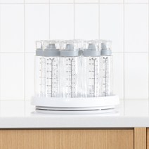 (세트)시노글라스 오일병 300ml (양념통9+회전트레이소1) 시노글라스 양념병 트레이, (세트)그레이_시노글라스10+회전선반(소)1