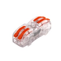 전선연결부품 와이어 커넥터 222-412 2 핀 접합 터미널 블록 Led 스트립 조명 전기 빠른 미니 도체 레일, 06 422W_03 50PCS