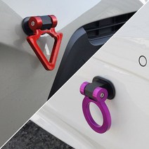 자동차 견인고리 스트랩 스터커 부착식, 04. PURPLE, A TYPE (TRIANGLE TYPE)