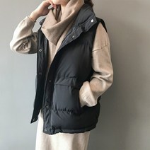 패딩 조끼 스몰 사이즈 겨울 캐주얼 베스트 코디 점퍼