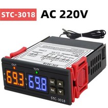 stc-3028 stc-3018 3008 디지털 온도 컨트롤러 온도 조절기 습도계 온도 조절기 온도계 조절 가능한 쿨러 히터, 협력사, 3018 220v, [06] 3018 220V