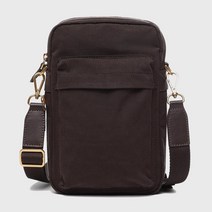 BENOVERO [23SS] 왁스캔버스 미니 크로스백 brown, 000
