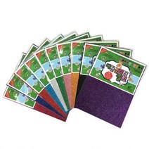 문구랑만들기랑 글리터접착 23cm x 31cm 글리터펠트 글리터펠트접착, 글리터펠트(비접착)-07(분홍)