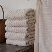 블랑드엔젤 무염색 무형광 에코도트 국산 세면타월 5p Set