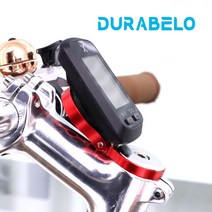 듀라벨로 가민 호환 스템 헤드셋 마운트 자전거 속도계 거치 (브라이튼 캣아이 어댑터 포함), 블랙