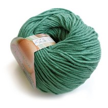 나은몰 마카롱 잔털없는 뜨개실 목도리 털실 블랭킷 인형 신생아 모자 뜨기, 36 사파이어 그린