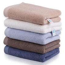 앰버서드 로베르타 40수 코마사 세트 수건 타올 선물용 행사용 답례품 맟춤 호텔, 네이비, 5매