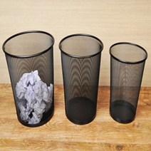 BEECH 다용도 매쉬바스켓 분리수거함 대, 블랙, 1개