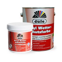 듀파 오버코트 1리터 외부도장에 적합한 수용성 에나멜 페인트, DN 126