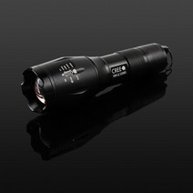 iEAGLE CREE XM-L2 U3 S2000 줌라이트 후레쉬 랜턴, 검정