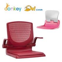 덩키의자+오리의자 프리미엄좌식의자세트, 덩키의자(와인)+오리의자(핑크화이트)