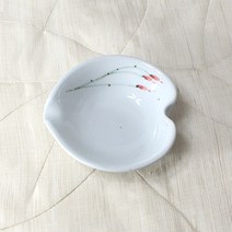 동백 복숭아찬기1호, 백자