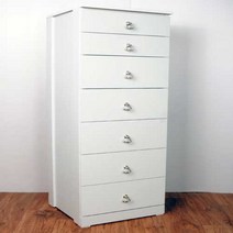 블루밍가구 틈새 400 7단 서랍장, 4007화이트A
