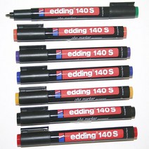 에딩 에딩e-140S 0.3mm OHP마카펜유성(1)-0.3mm 유성펜, 적색(S507063)