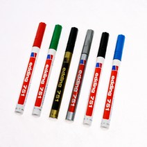 에딩 에딩e-751 페인트마카 1.0~2.0mm 흑색 청색 적색 녹색 금색 은색 동색 백색 갈색 보라색 노랑색 주황색 하늘색 분홍색, 하늘색(S507007)