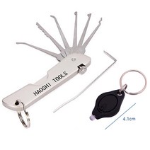 락픽 LOCKPICK 폴딩 락픽 HS세트, 1세트