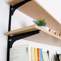 위드금창 25피치 찬넬목재날개 찬넬받침대, 블랙/20cm(우)