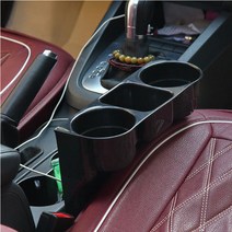 플라잉피그코리아 자동차사이드컵홀더 틈새수납컵홀더 자동차수납용품, 블랙