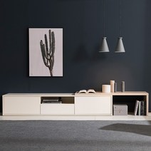 리바트 후아 1800 확장형 거실장 (2색), 퓨어화이트