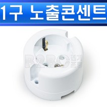 진흥전기-노출콘센트-1구-단선/가정용콘센트/노출형콘센트/이동용콘센트/업소용콘센트, 노출콘센트 1구 단선/541663