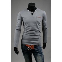 후앙스 슬라브 포켓 헨리넥티셔츠 JBRT-9567