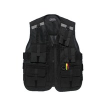 배달조끼/특수조끼/보안조끼/작업조끼/퀵조끼/안전조끼 [리가드], 01) KSK-777 블랙 L(95)