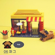 블럭 펫 동물 시리즈 8종 나노블럭, 퍼그