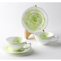 행남자기 아르와 커피잔 세트, 그린, 커피잔 2P 잔받침 2P