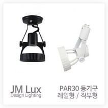 인테리어 레일 직부 조명기구, PAR30등기구  레일형 (블랙)