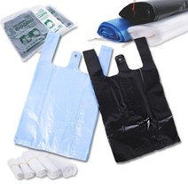 트렌드코리아 손잡이 마트봉투 검정, 중, 100매