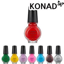 [퍼니네일/코나드]스탬핑 전용 폴리쉬 11ml/네일폴리쉬/스탬핑 네일아트, (폴리쉬11ml)15.레드, 1개