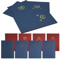 종이상장케이스(10개입) 350g 매직패브릭 상장케이스, 청색-졸업(거치식), 10개