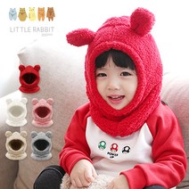 리틀래빗 아동용 뽀송 귀모자