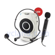 준성기가폰 JSM-22S 30W 휴대용 강의용마이크 앰프 선생님마이크, 30W 출력 화이트